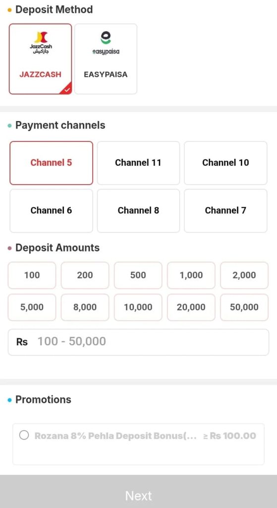 Android user playing PLAYPKR online lottery and color prediction game