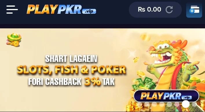 PLAYPKR Game APK home screen with online earning and prediction games