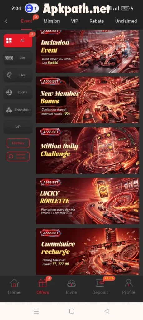 Safe and beginner-friendly A555.bet Game APK 2026 dashboard for mobile users