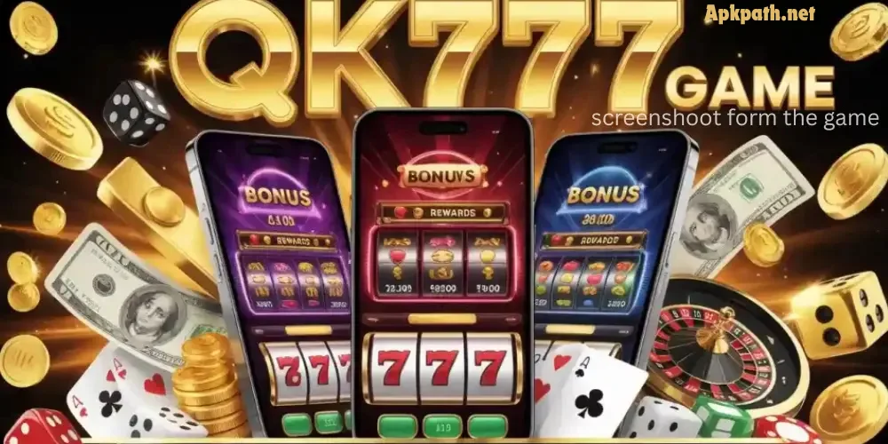 QK777 Game Android app logo with lively casino-themed design and fast-loading gameplay elements.