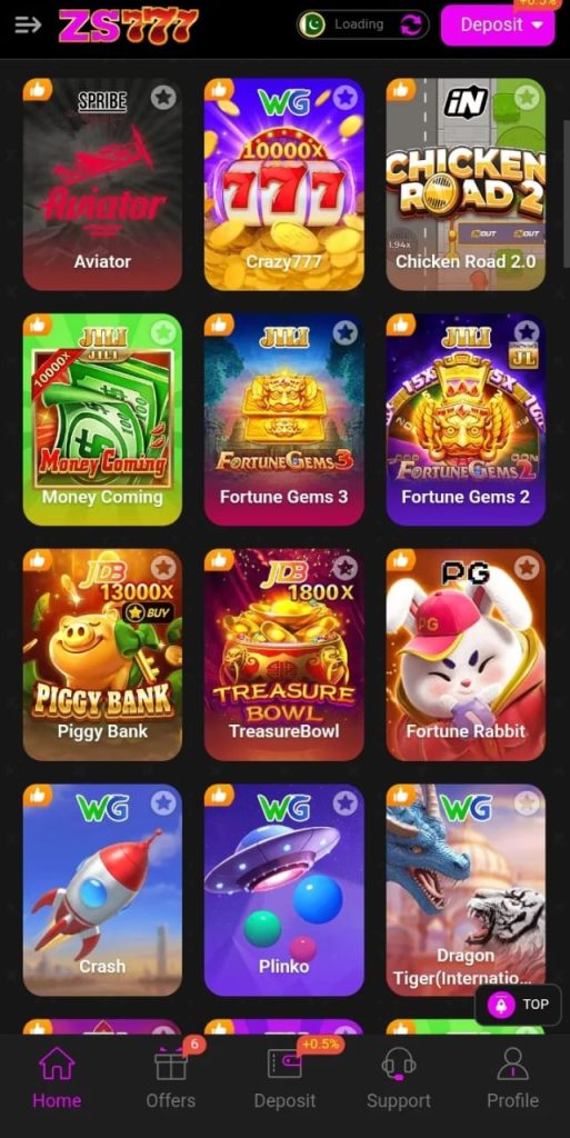 ZS777 Game mini games on Android