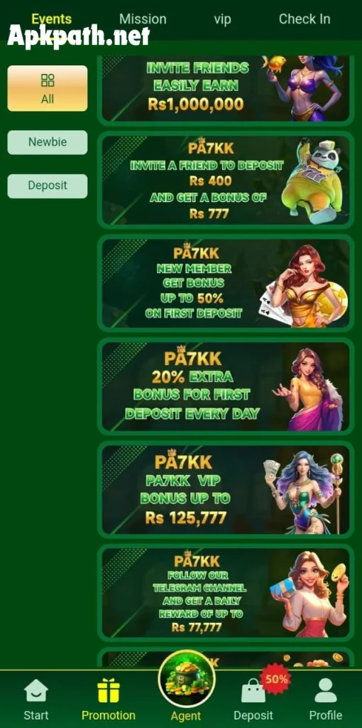Latest pa7kk Game download for Android with multiple mini-games and fast payments