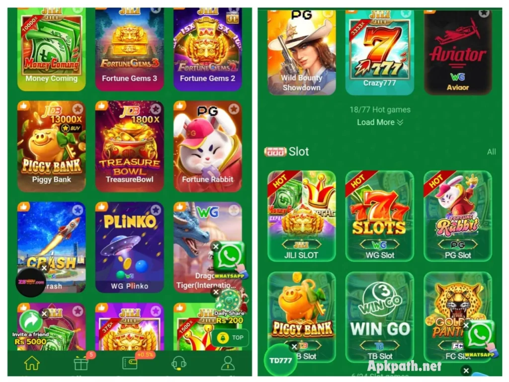 288Win Game multiple mini games interface