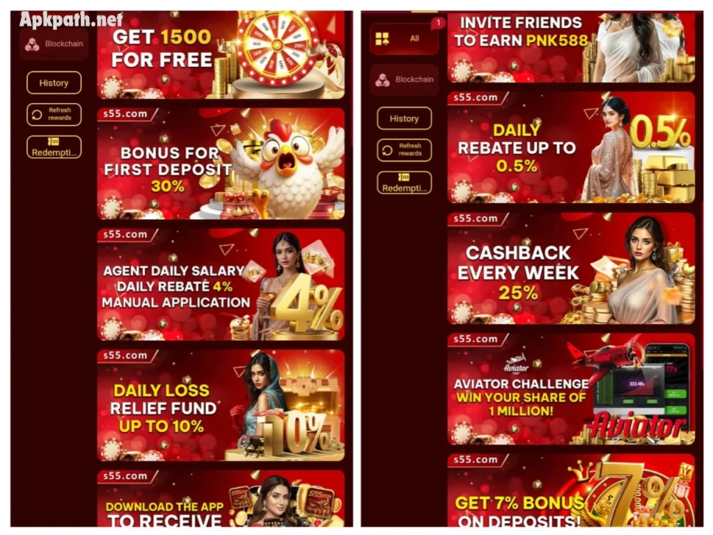 S55 Game Android App 2026 with Rewards and Events