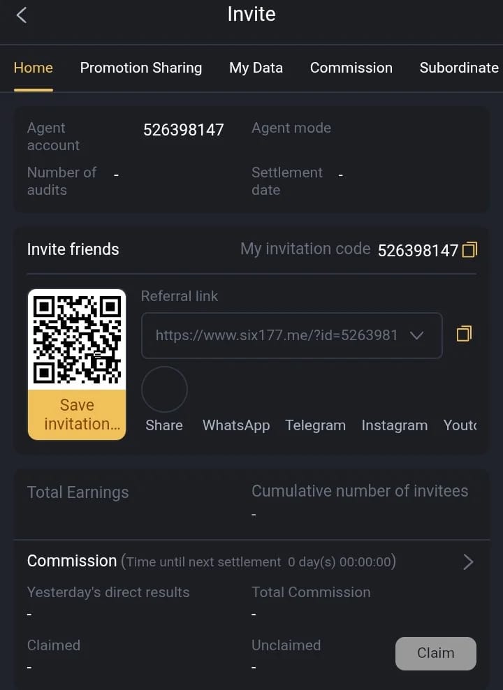 SIX177 color prediction game dashboard