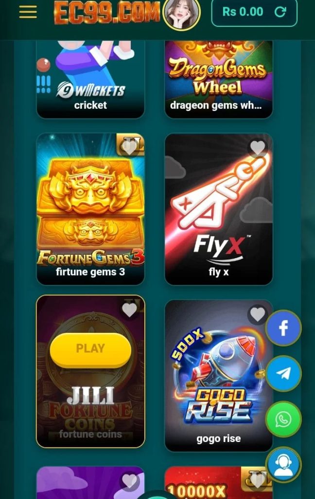 EC99 lightweight earning game app interface with simple navigation and rewards