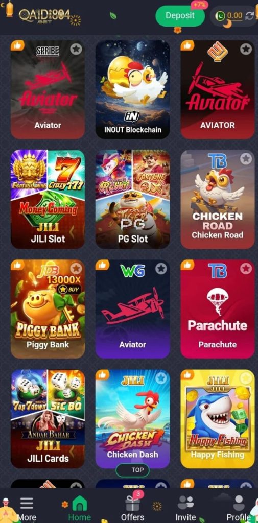 Qaidi804VIP Game APK latest version 2026 – real money Android earning app with mini-games