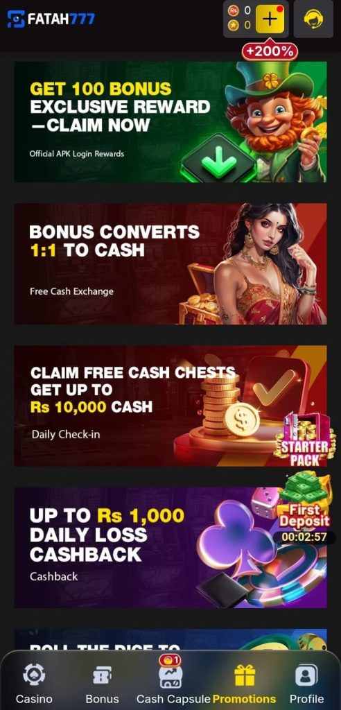 Fatah 777 APK Android mini-games and leaderboard view