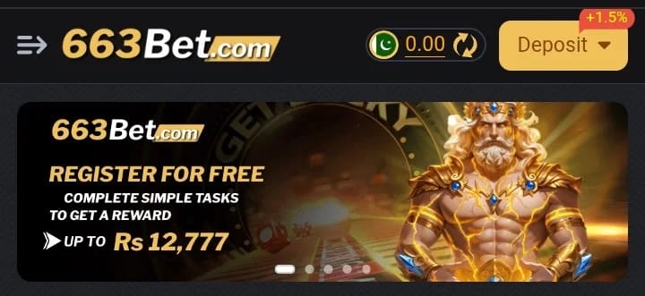 Screenshot of 663Bet Game APK with color prediction and mini games